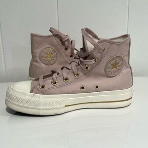 Converse Pink High-Top Sneakers Canvas Classic US sz8